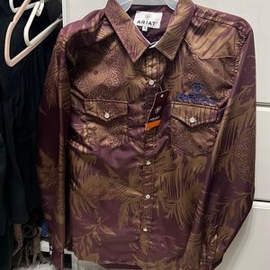 Magenta Ariat button up